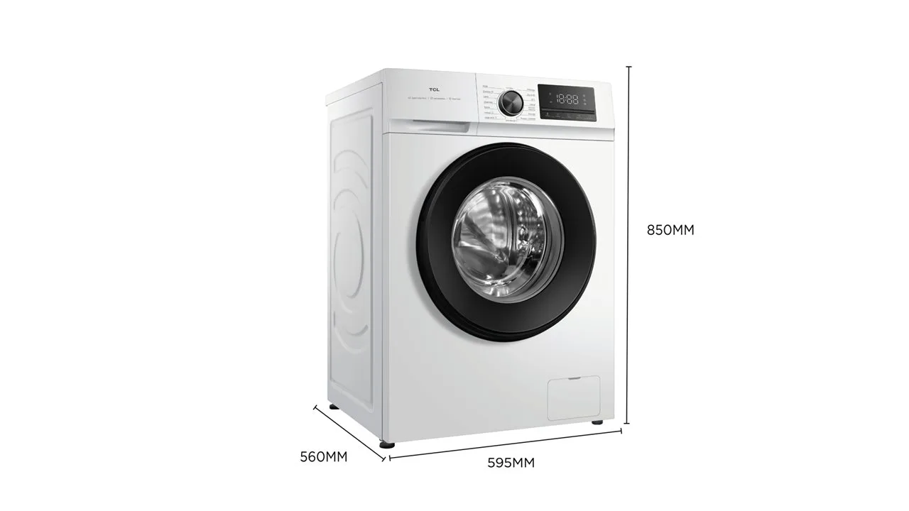 Rysunek wymiarowy pralki TCL FF0924WA2PL
